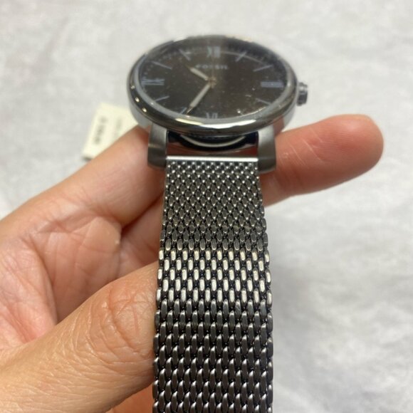 Fossil BQ2370 Rhett Quartz Grey Smoke Black Mesh Watch for Mens - Picture 5 of 6